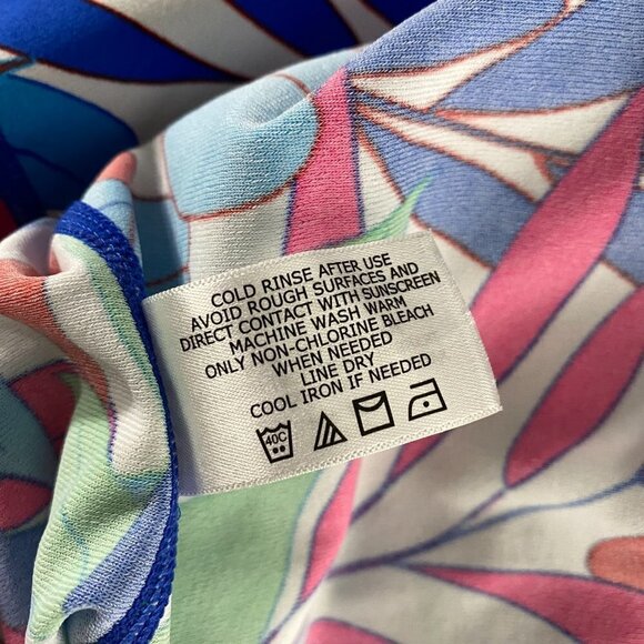 Coolibar Swim Shirt Small Hightide Long Sleeve UPF‎ 50+ Leaves Print TP-2129 - Picture 9 of 9